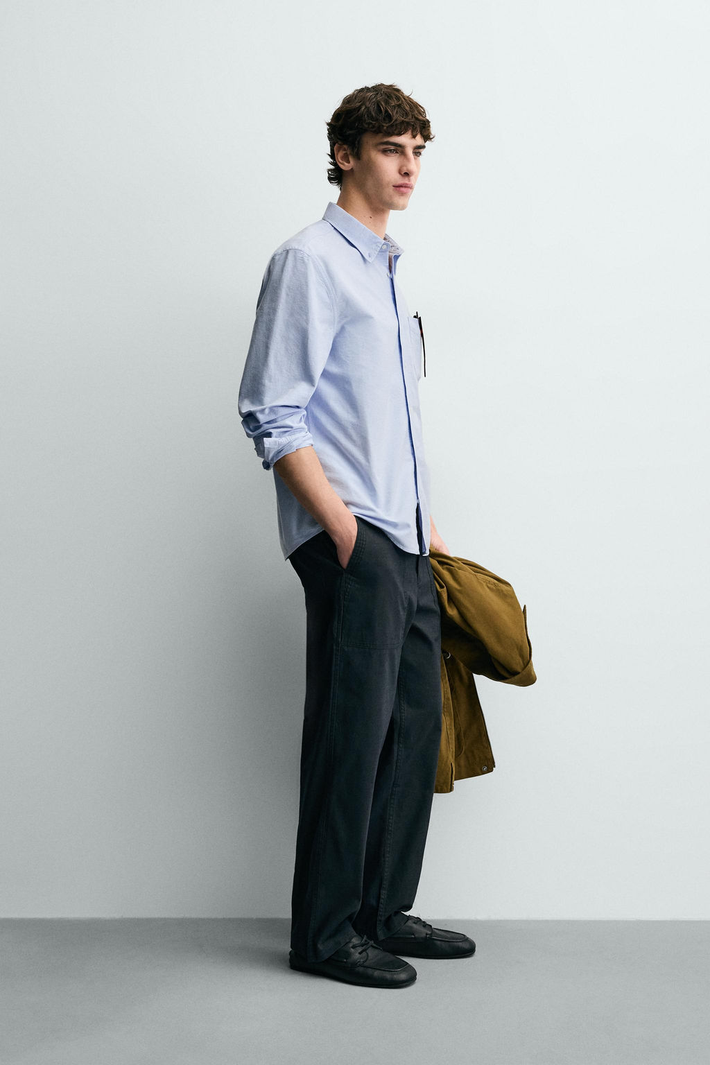 TEXTURED OXFORD SHIRT - Zara фото 13