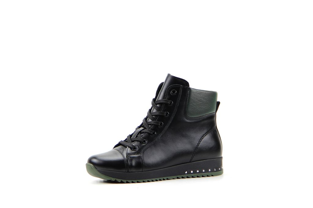 Ботинки EDART 311.omega2bl.black+green/мех