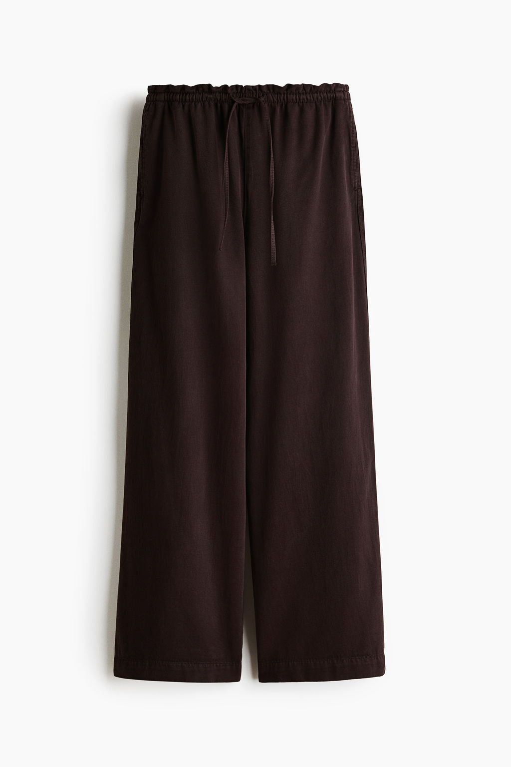 Pantal?n ancho con cintura paper bag - H&m фото 9