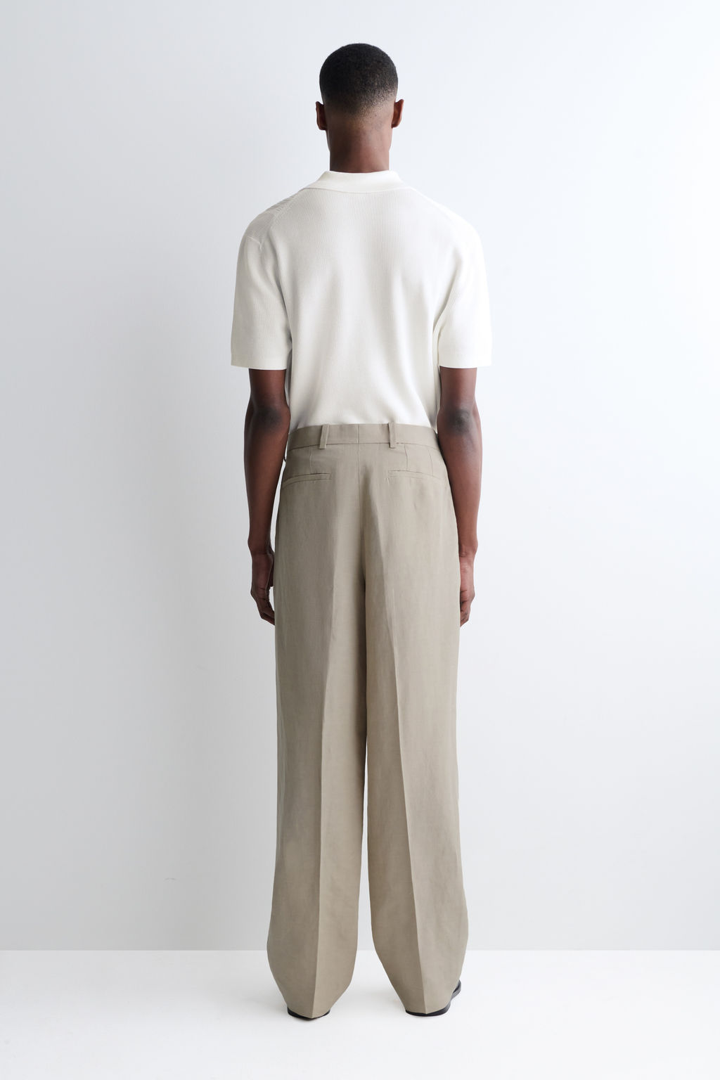 PANTAL?N DE LINO RELAXED FIT STRAIGHT LEG - H&m фото 8