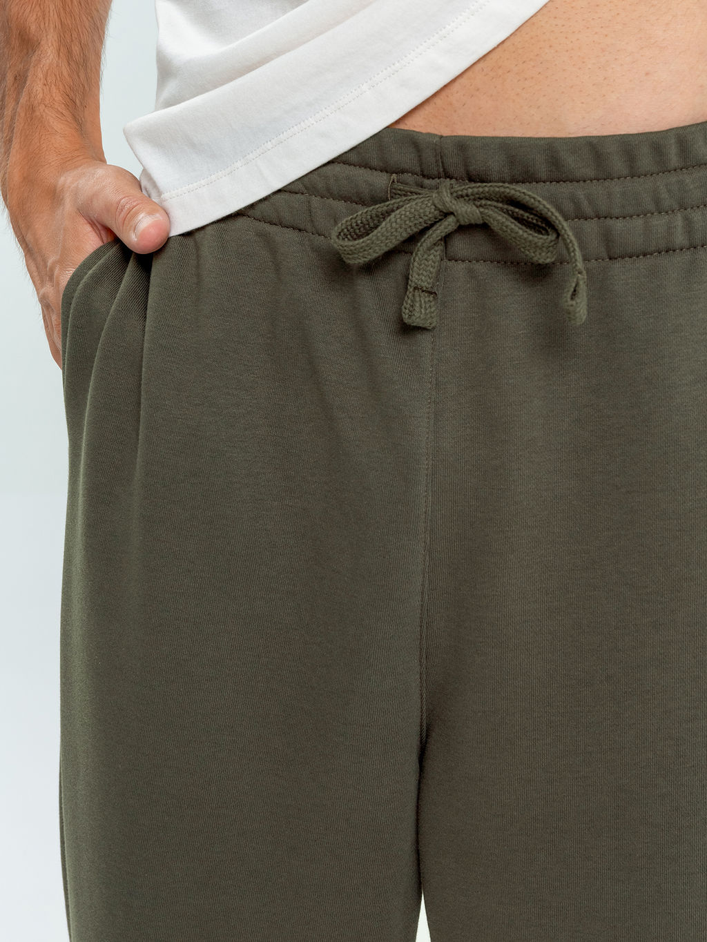 Мужские брюки джоггеры в зеленом оттенке - Mark formelle фото 4