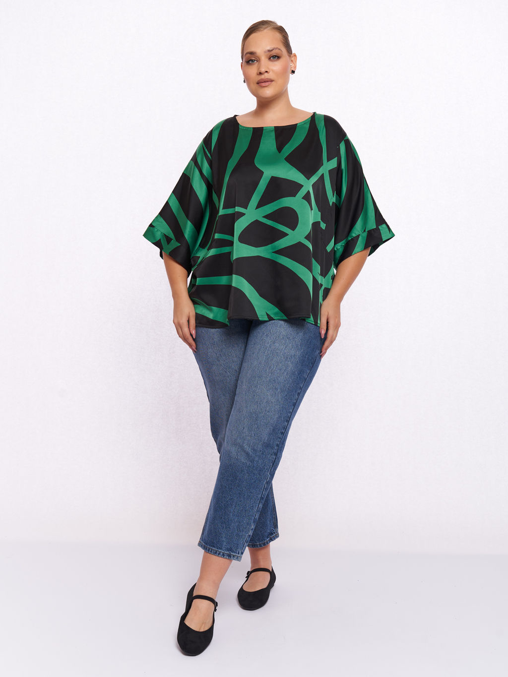 Блузка атласная BL06237ORN43 - Артесса фото 2