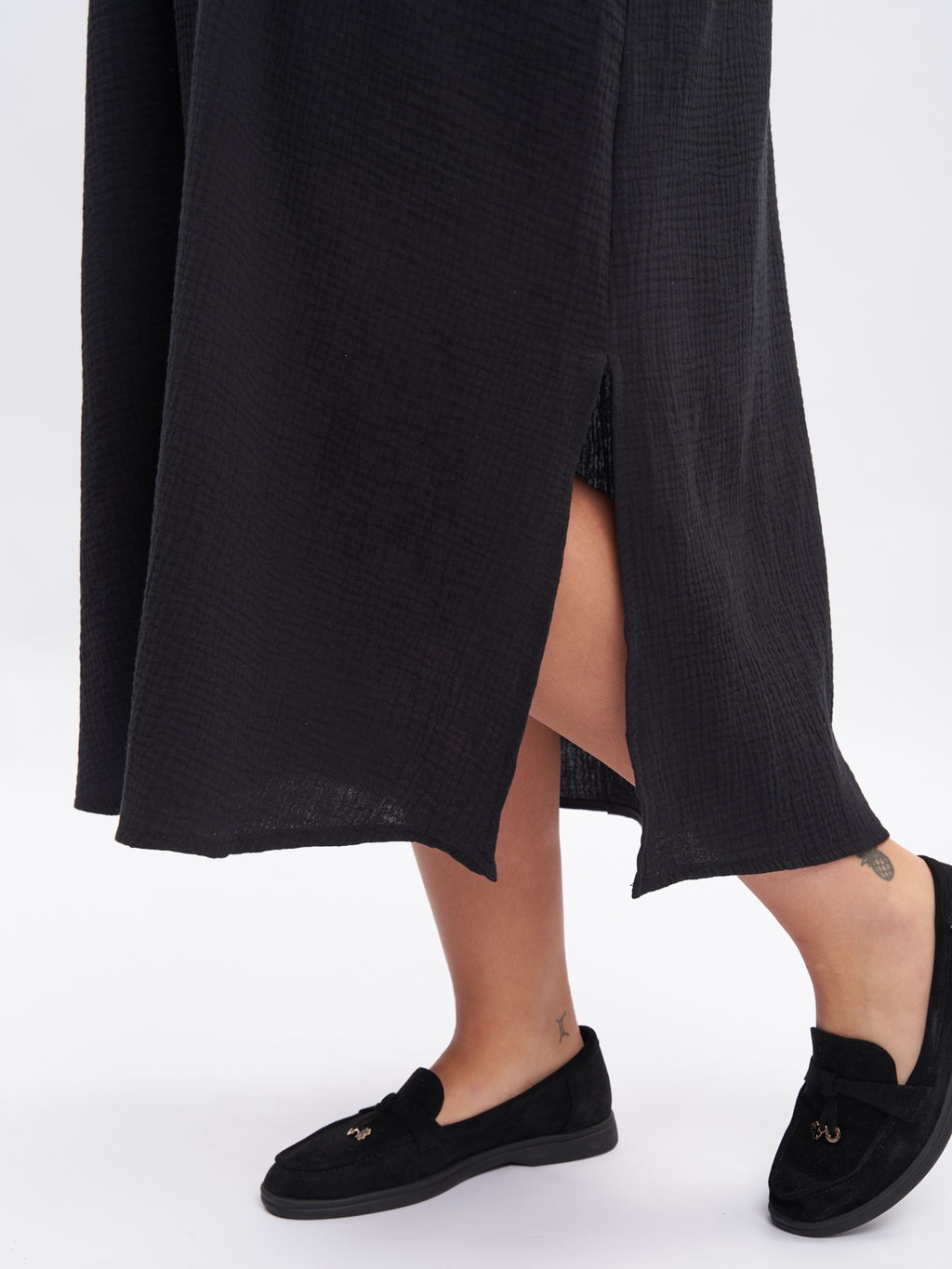 Платье из муслина PP66501BLK01