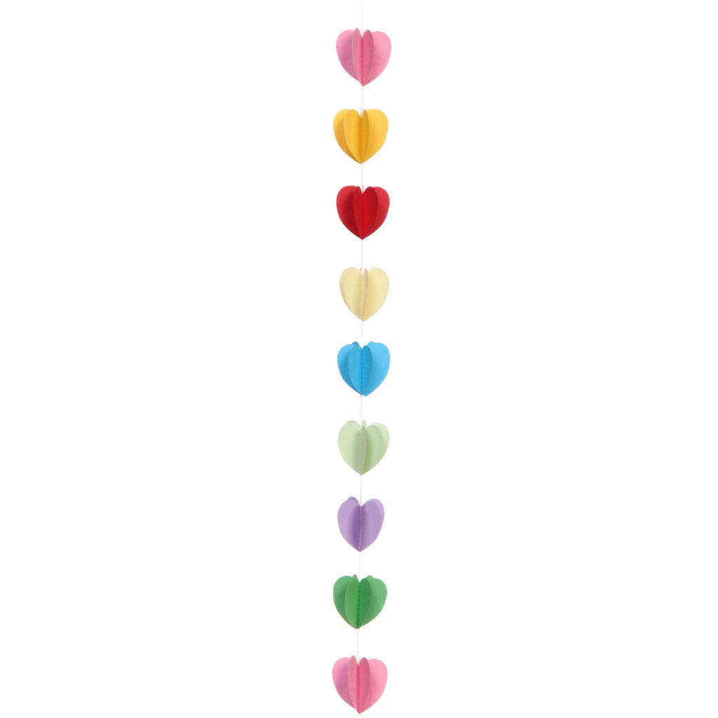 Цена за 2 шт. Лента "Сердце" 2 метра , микс