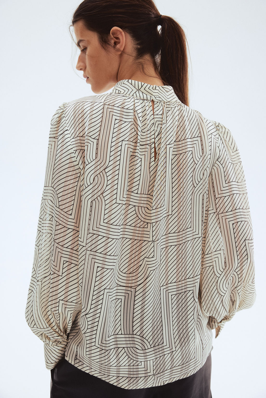 Stand-collar blouse - H&m фото 7