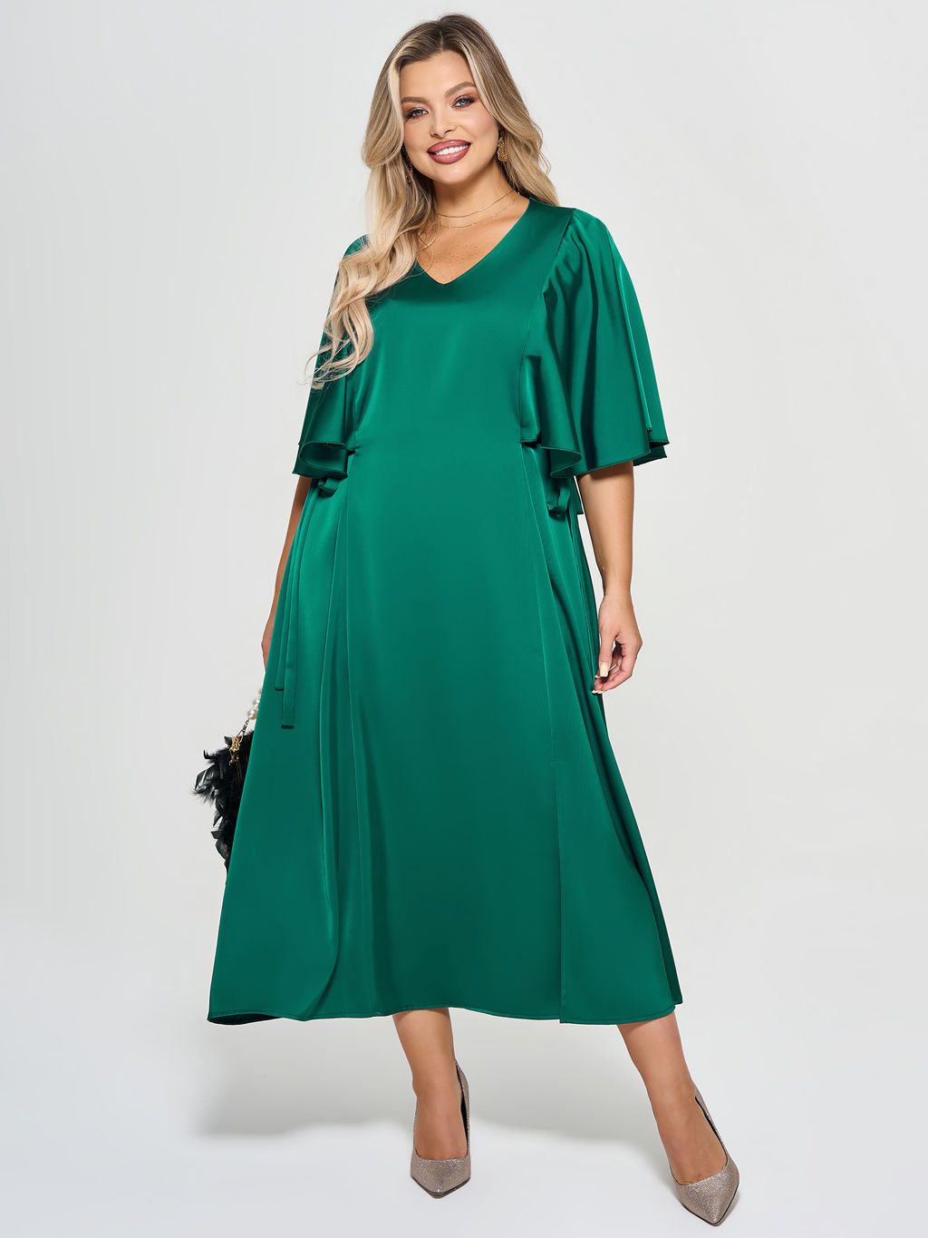 Платье 0375-1с зеленый