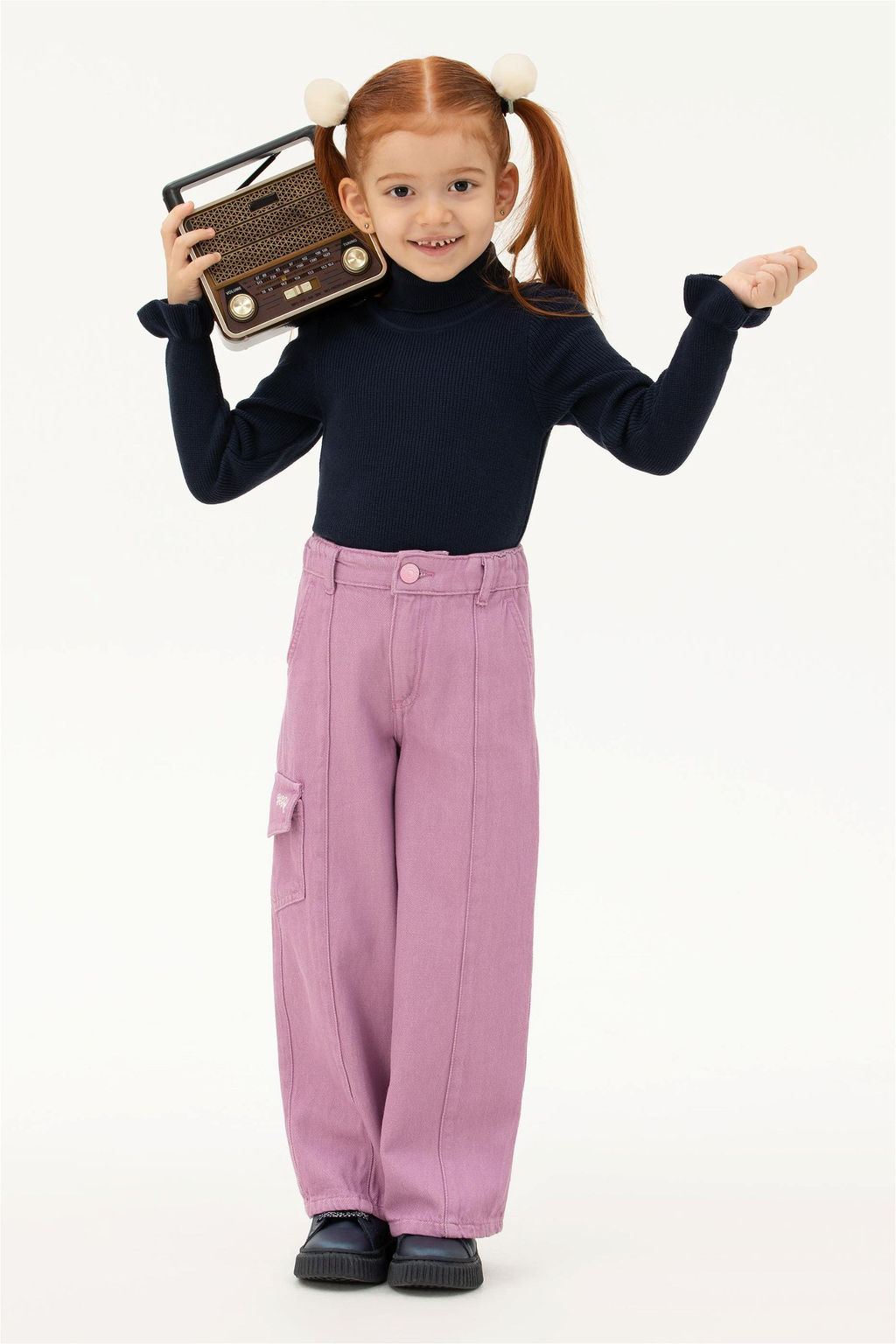 Темно-синий свитер для девочки - U.s. polo assn фото 5