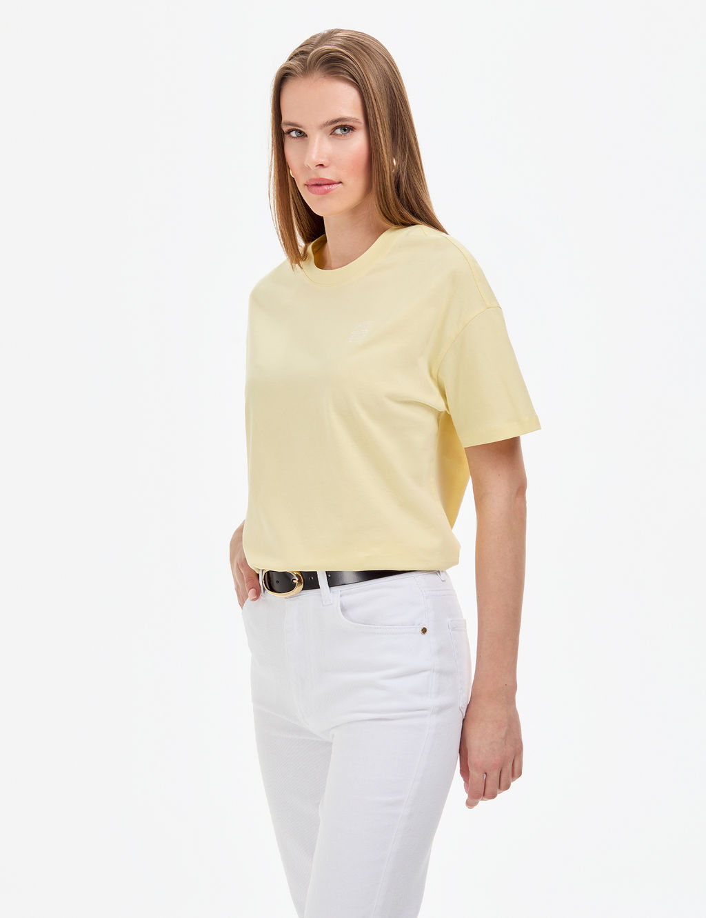 Limon Regular Fit V Yaka Basic Ti__rt