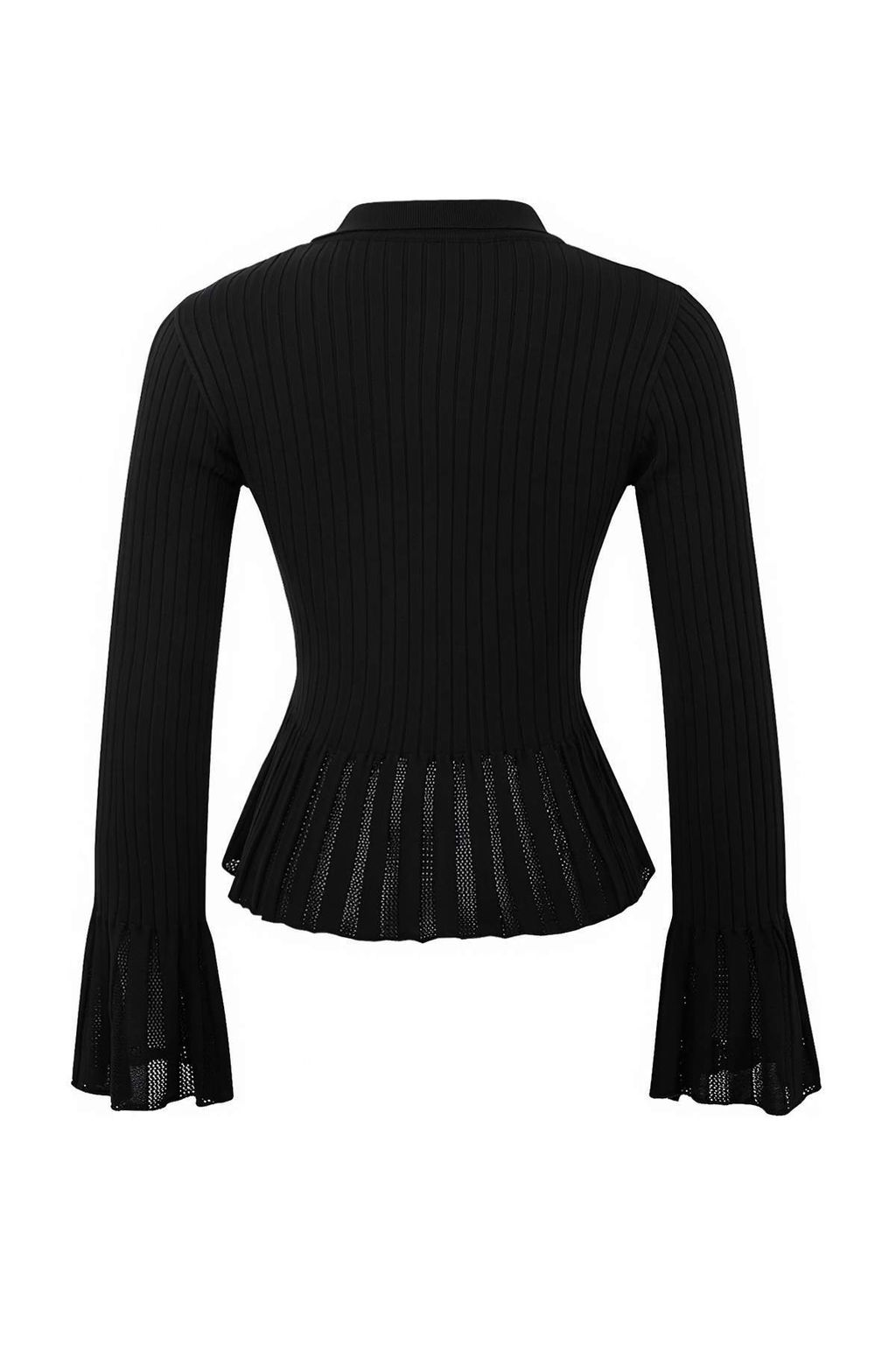 Siyah Ajur Detayl? Fitted/Vucuda Oturan Triko H?rka TWOSS26HI00006