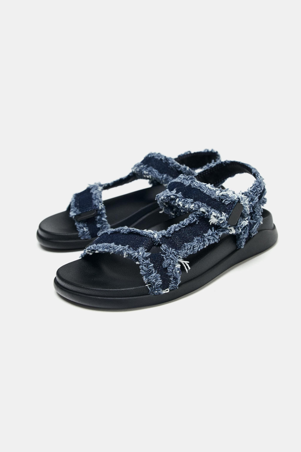 DENIM PLATFORM SANDALS - Zara фото 20