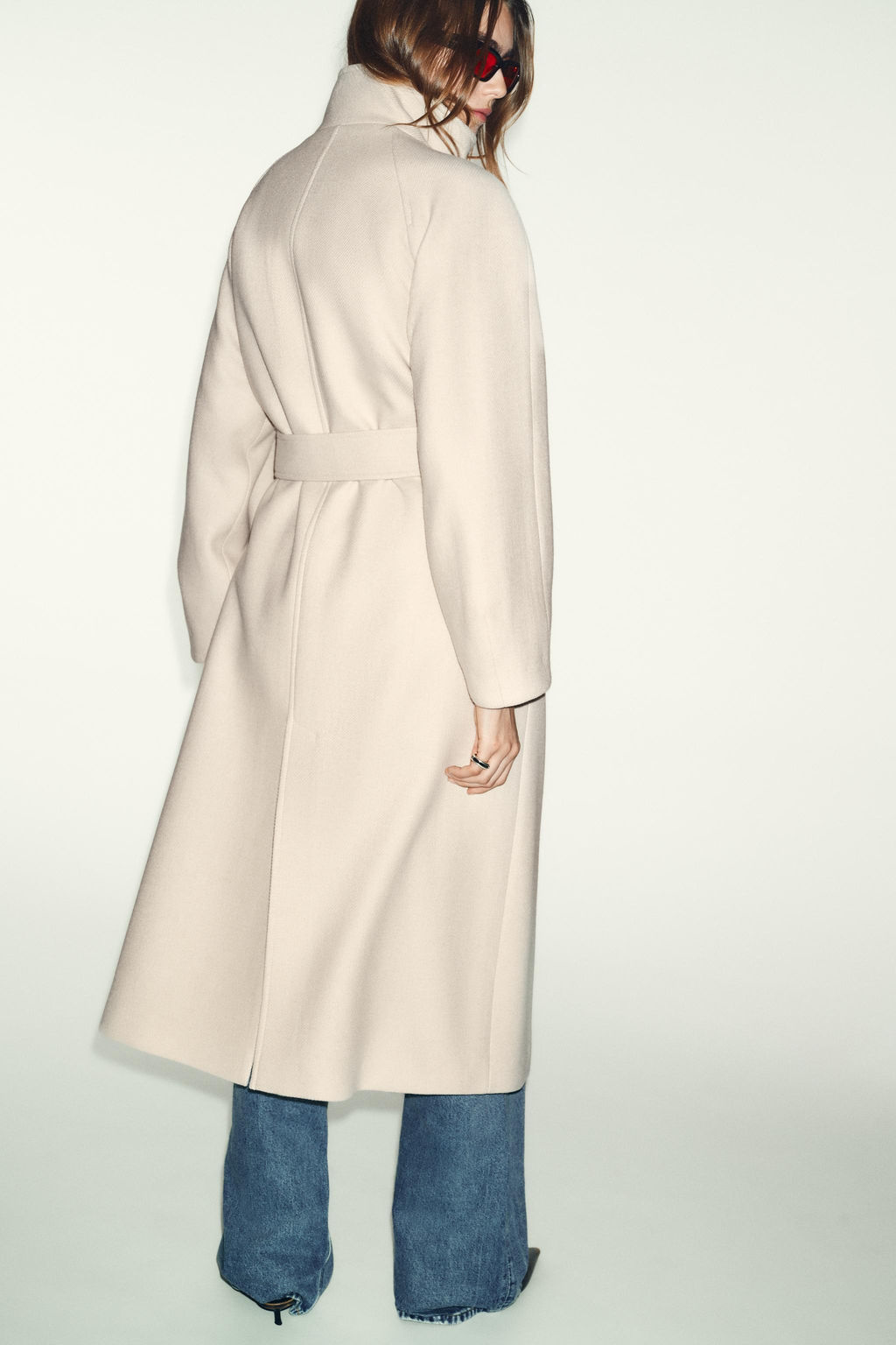 LONG COAT WITH WOOL AND HIGH NECK - Zara фото 4