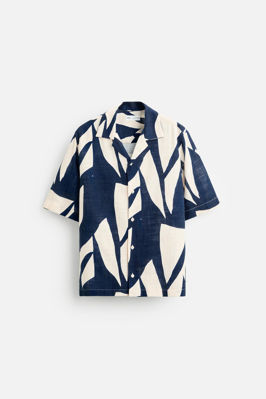 ABSTRACT PRINT SHIRT - Zara фото 6