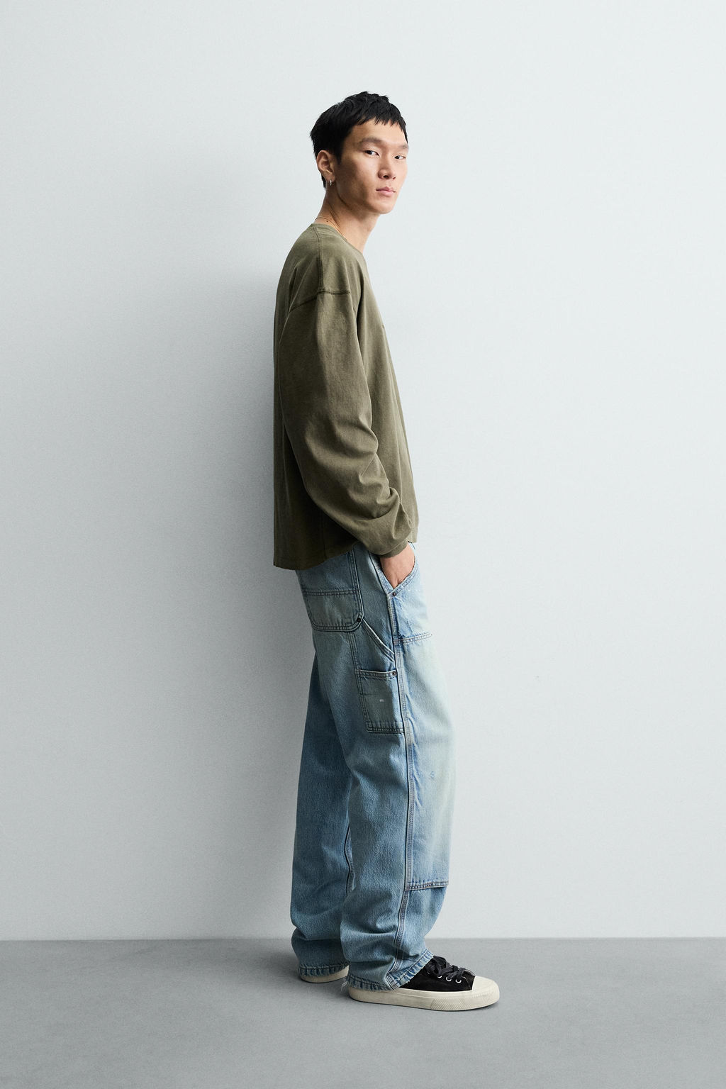WASHED TEXTURED T-SHIRT - Zara фото 4