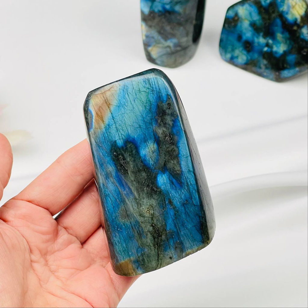 Срез (экран) из камня Лабрадор полированный в ассортименте - Радуга самоцветов фото 2