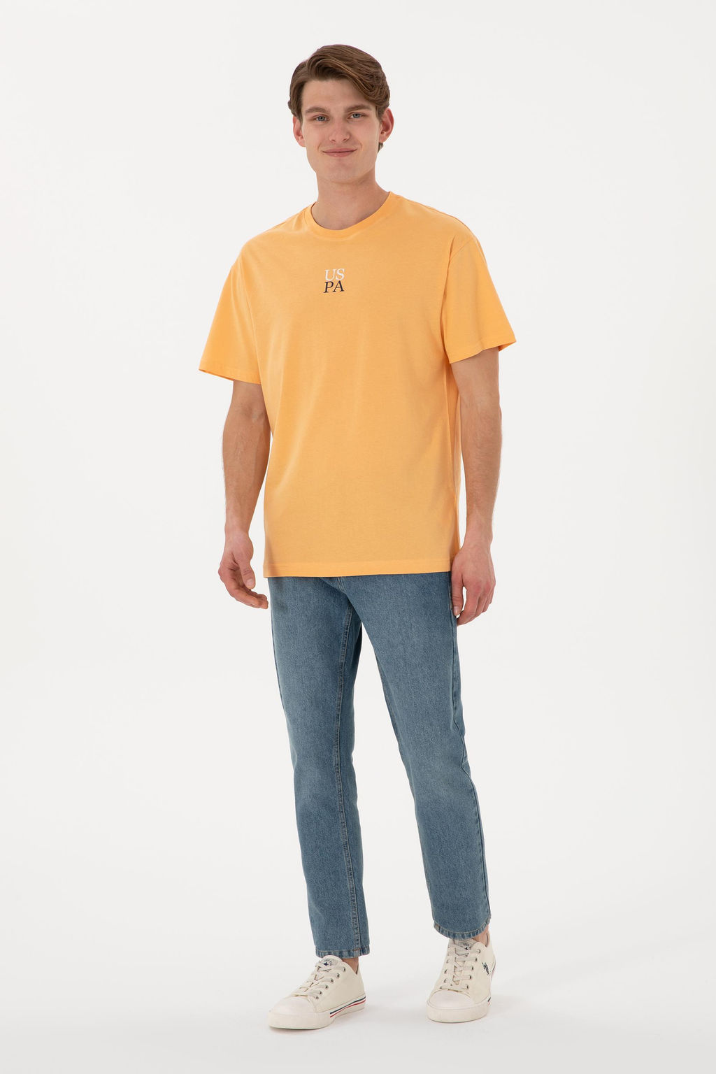 Erkek Comfort Fit Bisiklet Yaka Turuncu Ti__rt Sepette S_rpriz _ndirim - U.s. polo assn фото 5
