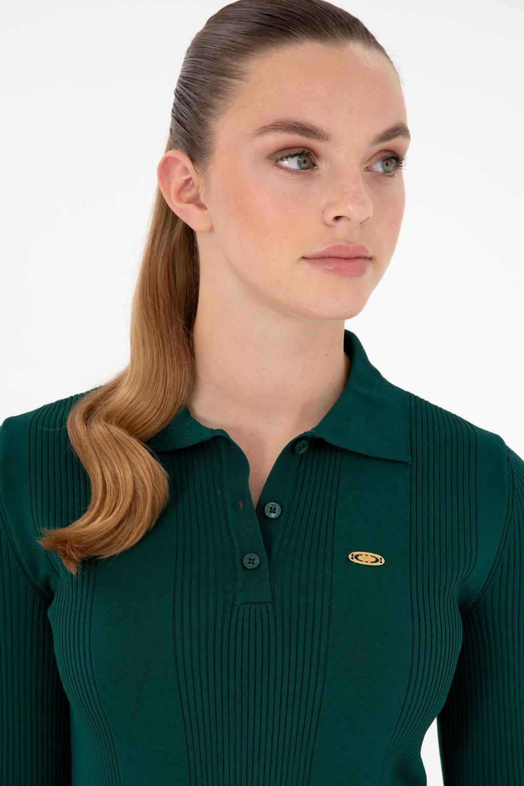 Женский темно-зеленый свитер Неожиданная скидка в корзине - U.s. polo assn фото 2