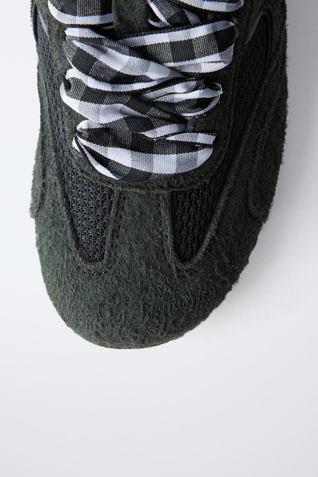 GINGHAM TRAINERS - Zara фото 5