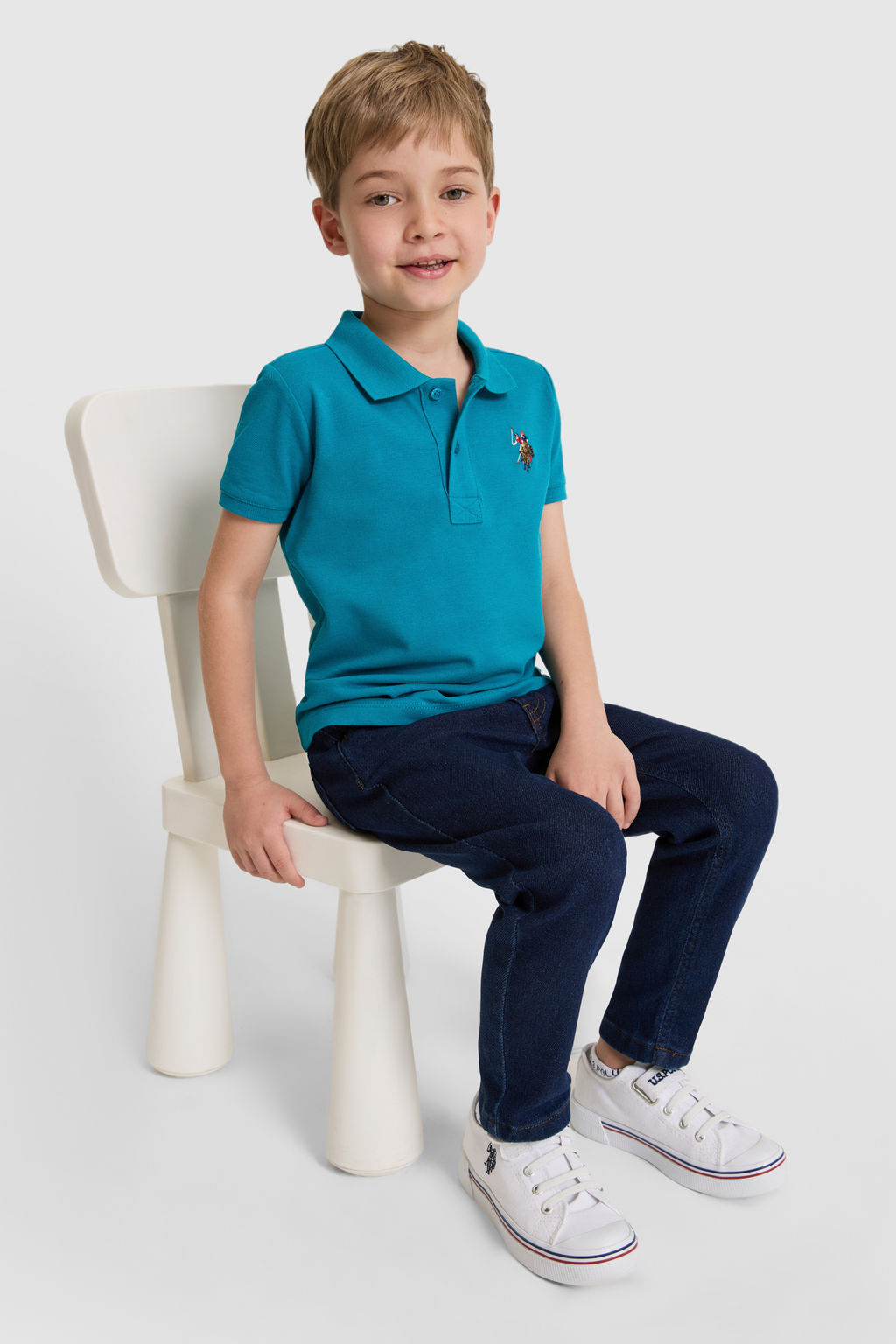 Erkek Гocuk Petrol Polo Yaka Basic TiЕГrt - U.s. polo assn фото 4