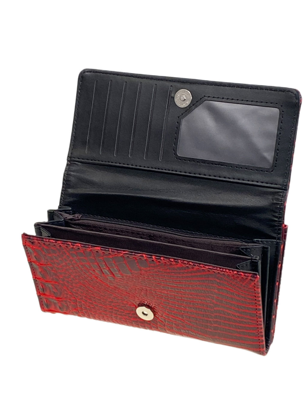 Женское портмоне из искусственной кожи, цвет красный - Greta фото 2