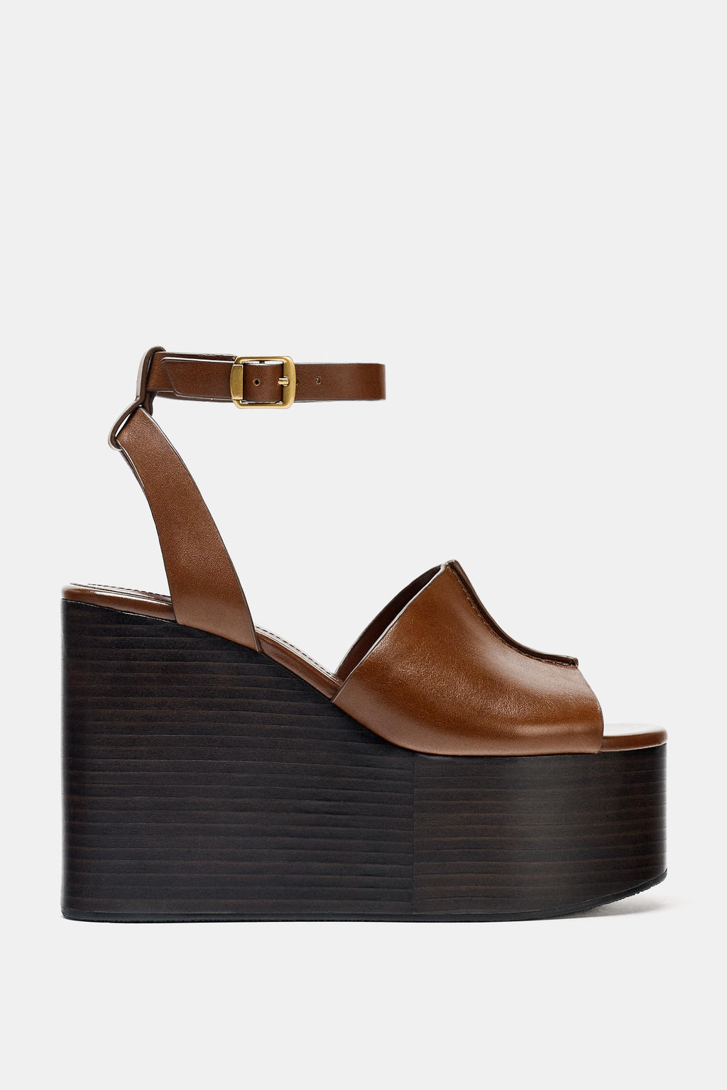 LEATHER WEDGE WITH STRAP