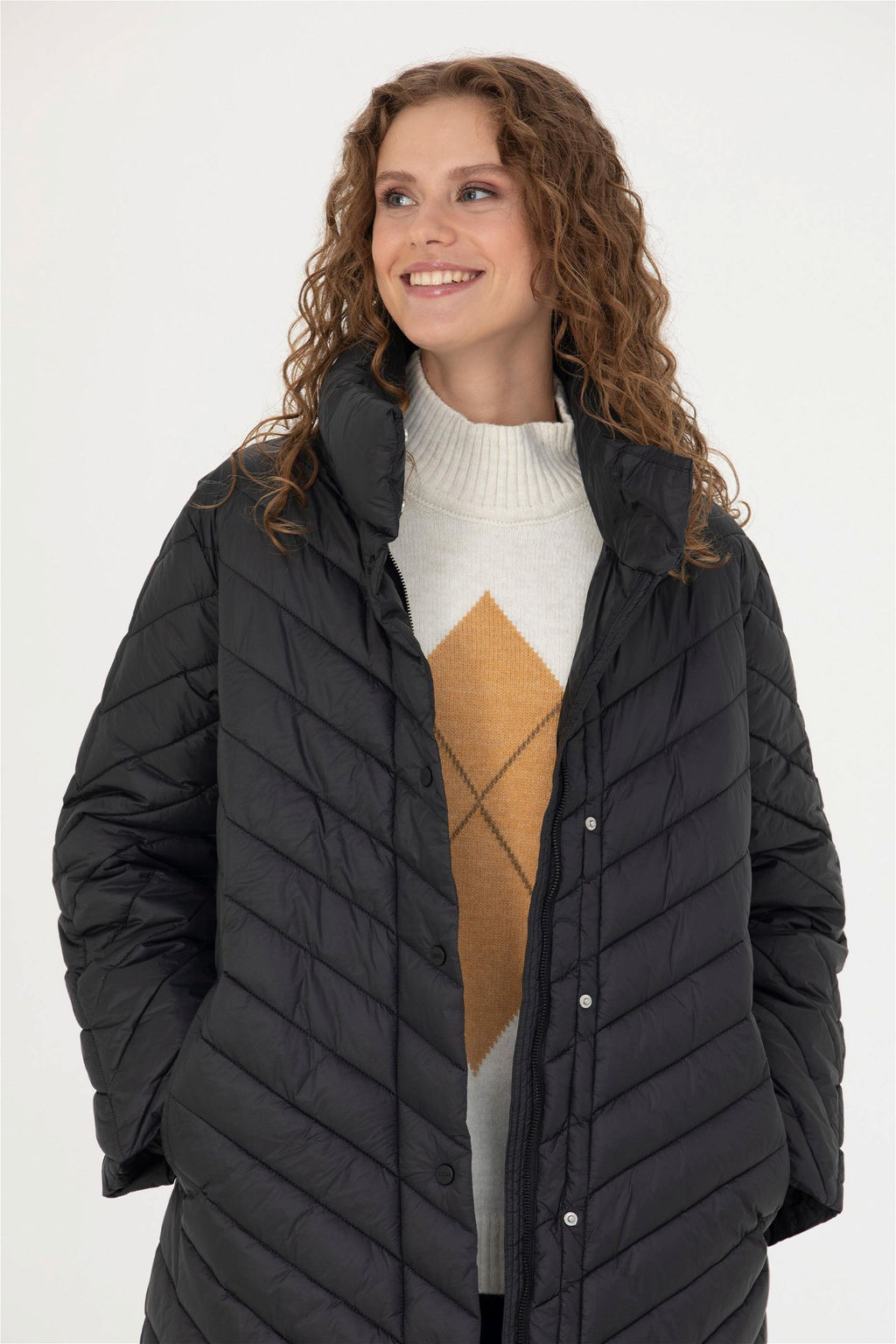 U. S. Polo Assn Женское черное пальто - U.s. polo assn фото 11