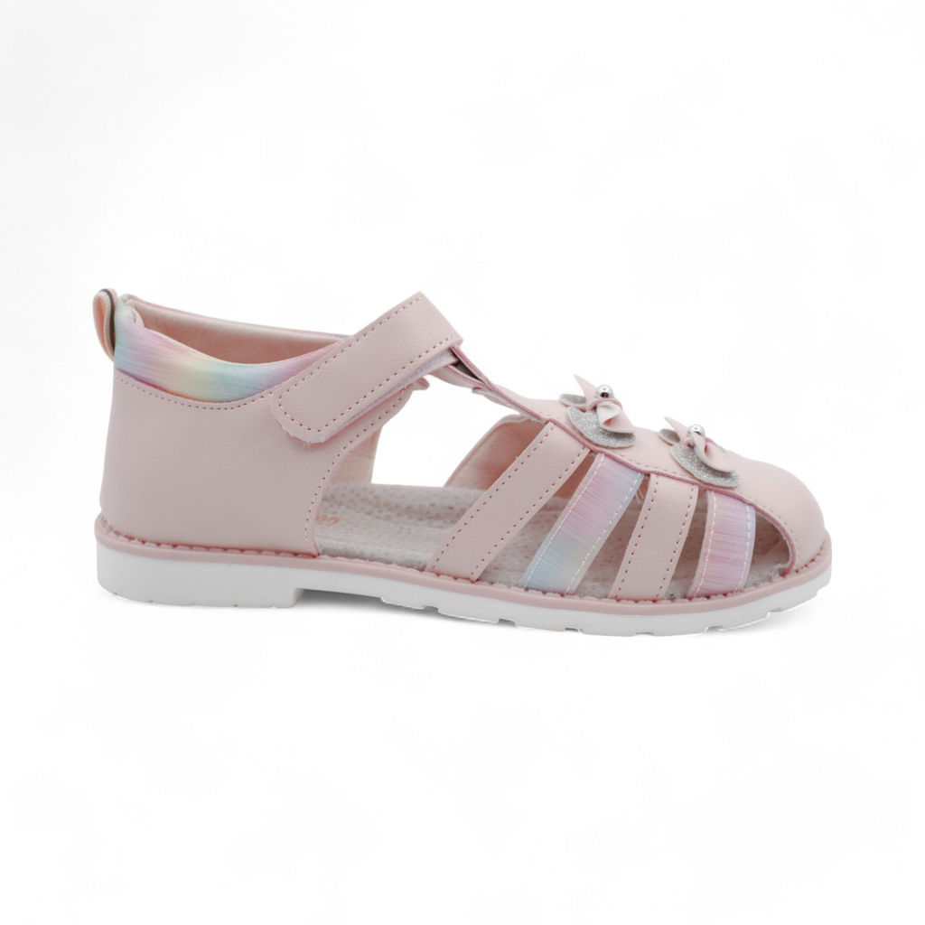 Сандалии 1052-1-1 розовые - Леопард фото 2