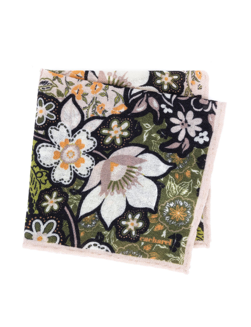 Зеленый шерстяной платок - Cacharel фото 2