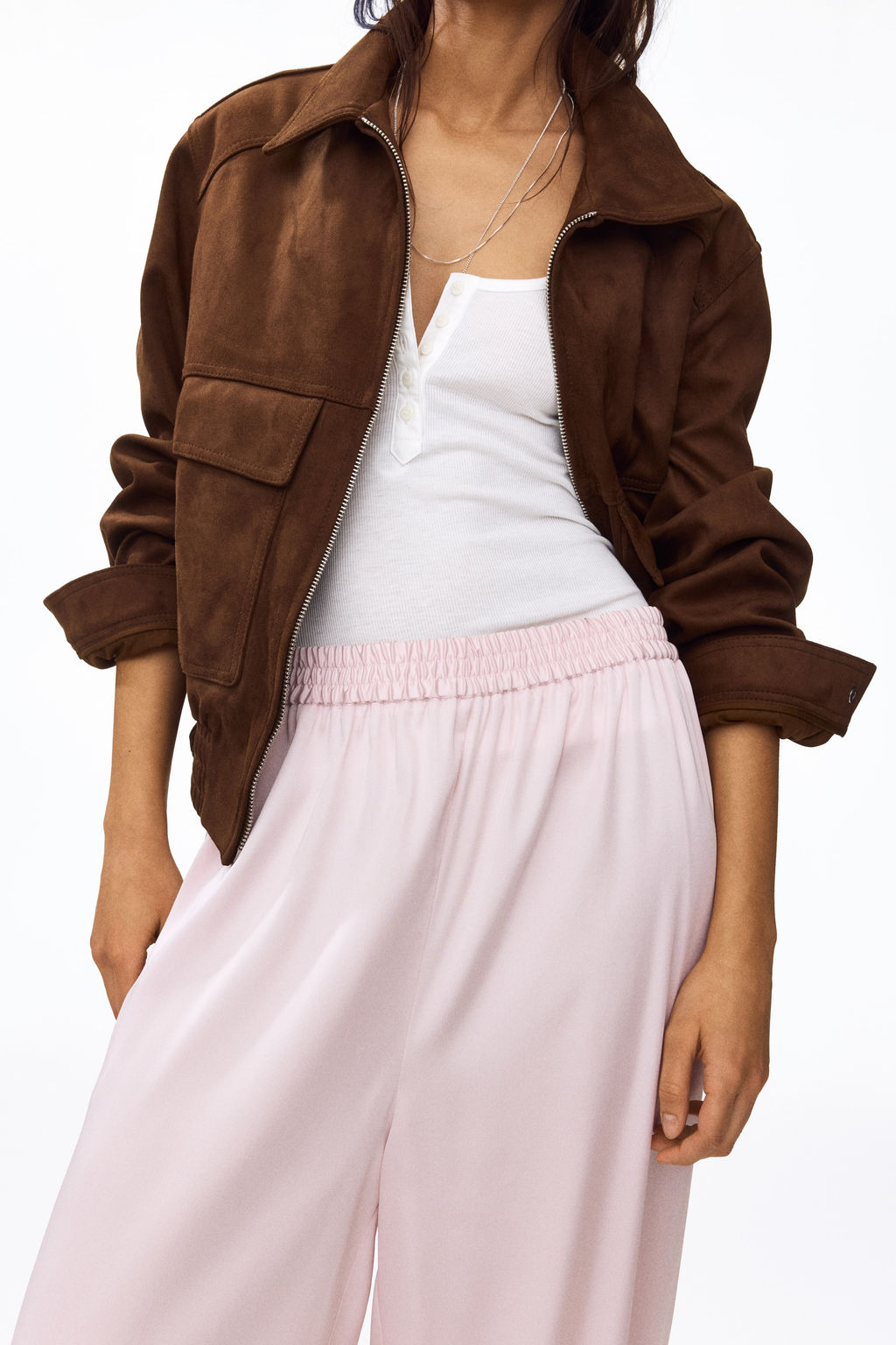 Pantal?n globo de sat?n - H&m фото 3