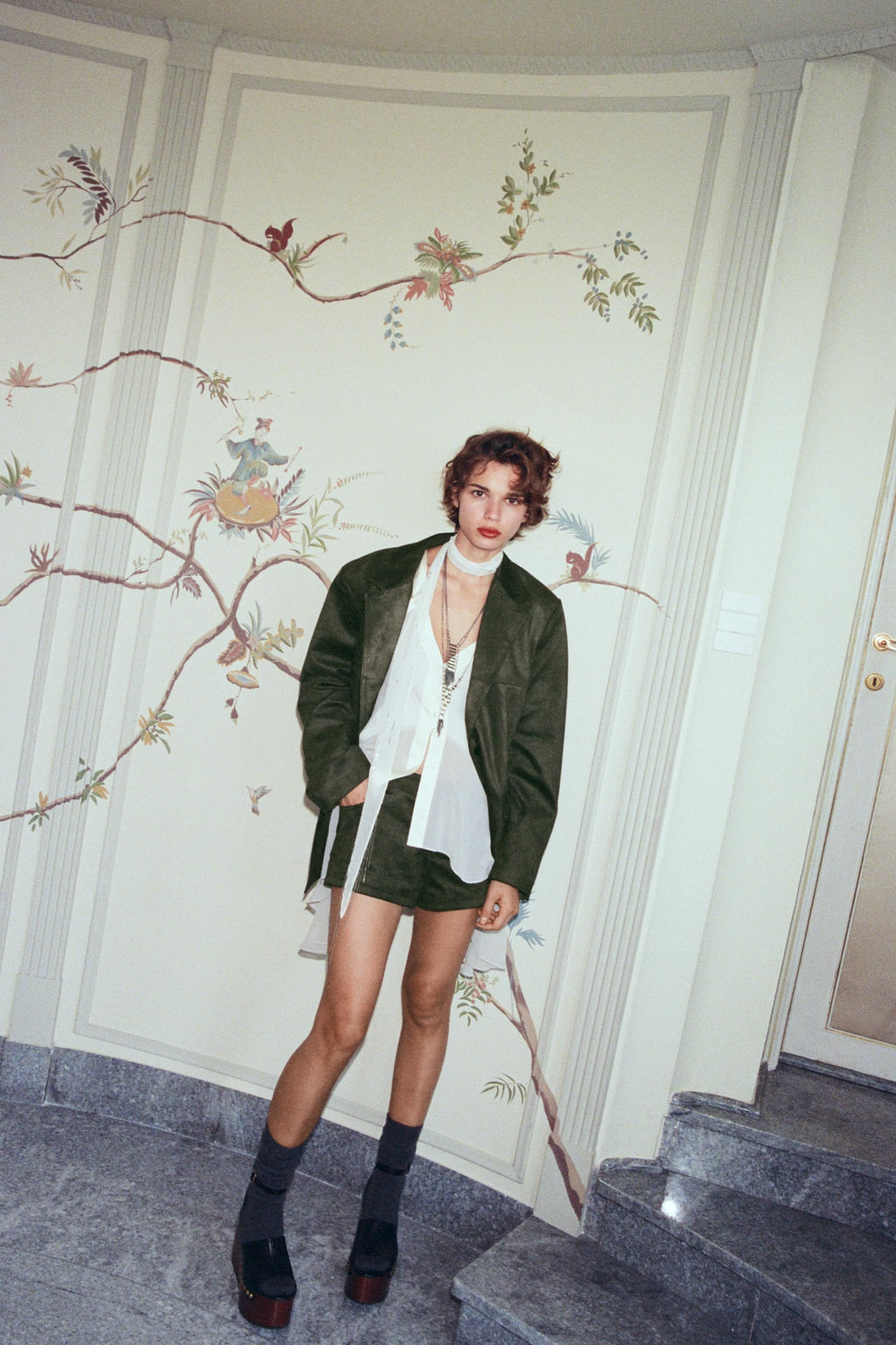 FAUX SUEDE BLAZER