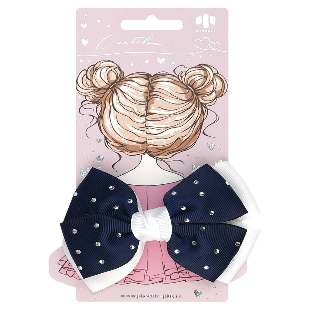 Резинка для волос арт. 71811 / 10 БАНТ (в наборе: 1шт., б/р, размер банта 10 см, вулканизированная р