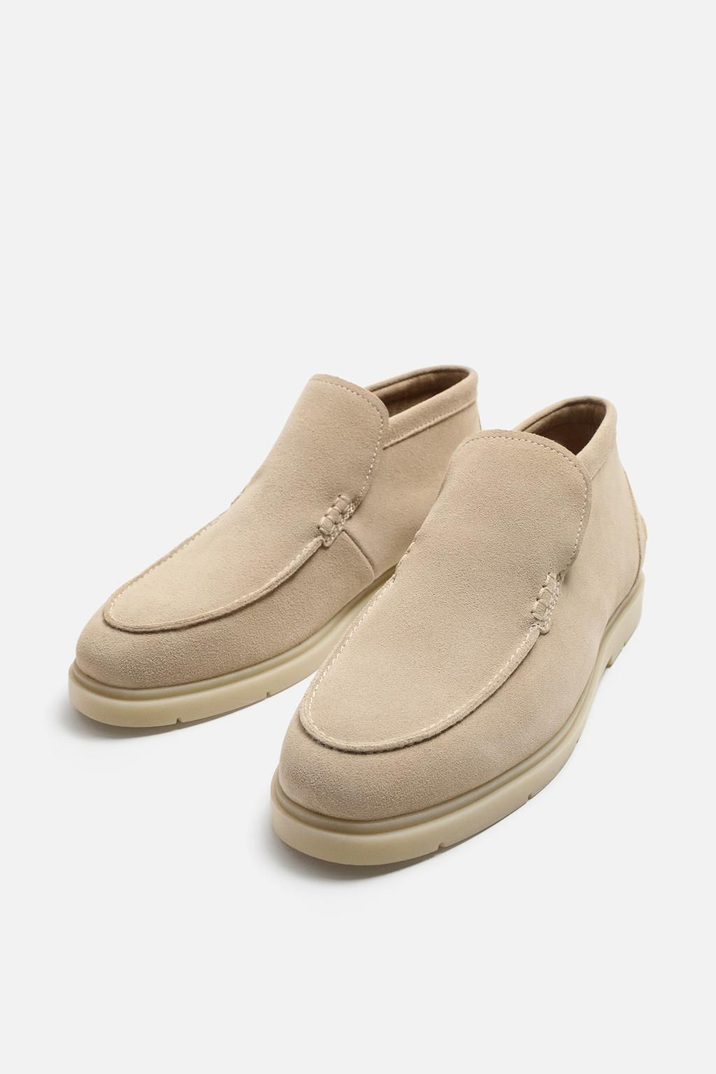 CASUAL LEATHER ANKLE BOOTS - Zara фото 6