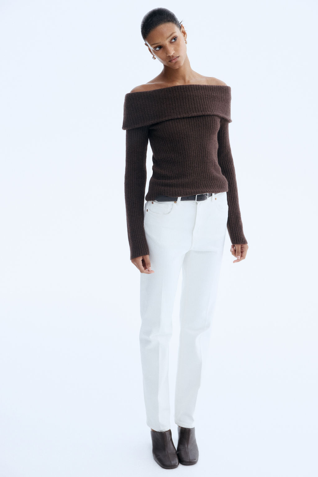 Top off-the-shoulder en punto de canal? - H&m фото 7