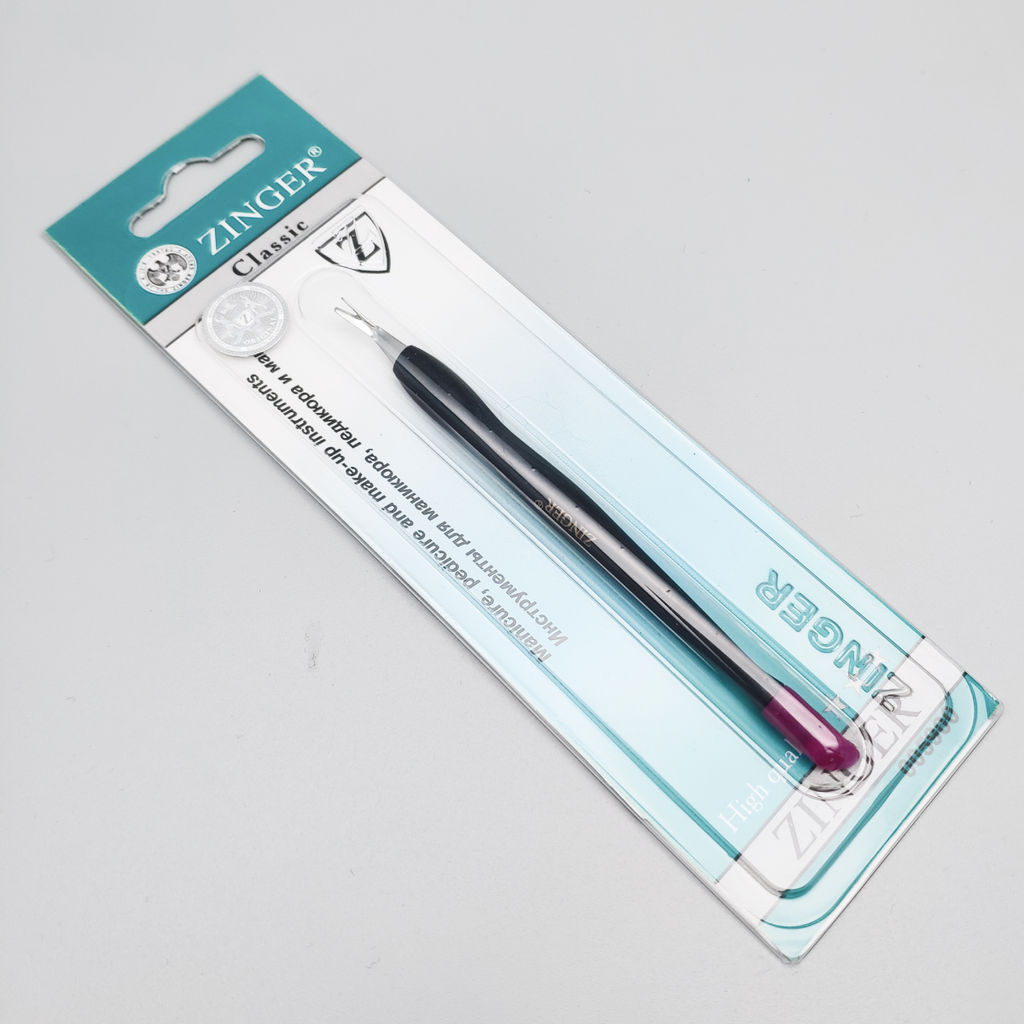 Zinger Триммер для удаления кутикулы двусторонний / Classic СТ-09, 11,6 см фото 3