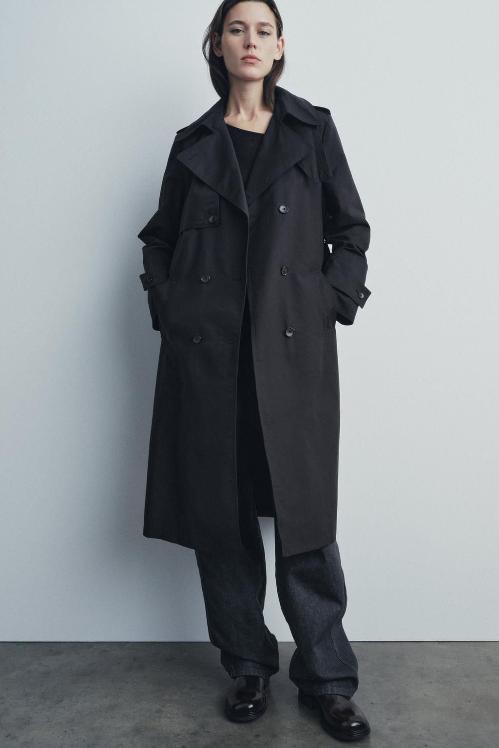 ZW COLLECTION OVERSIZE TRENCH COAT - Zara фото 2
