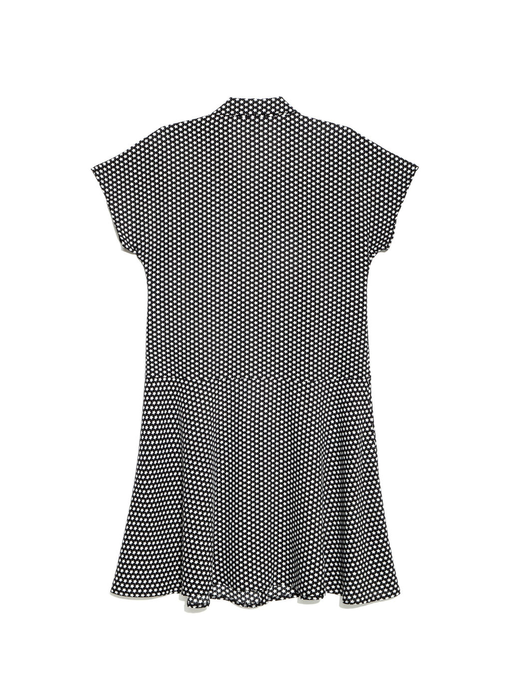 CONTE Легкое платье-рубашка с принтом звезды LPL 884 black mini star - Conte elegant фото 5