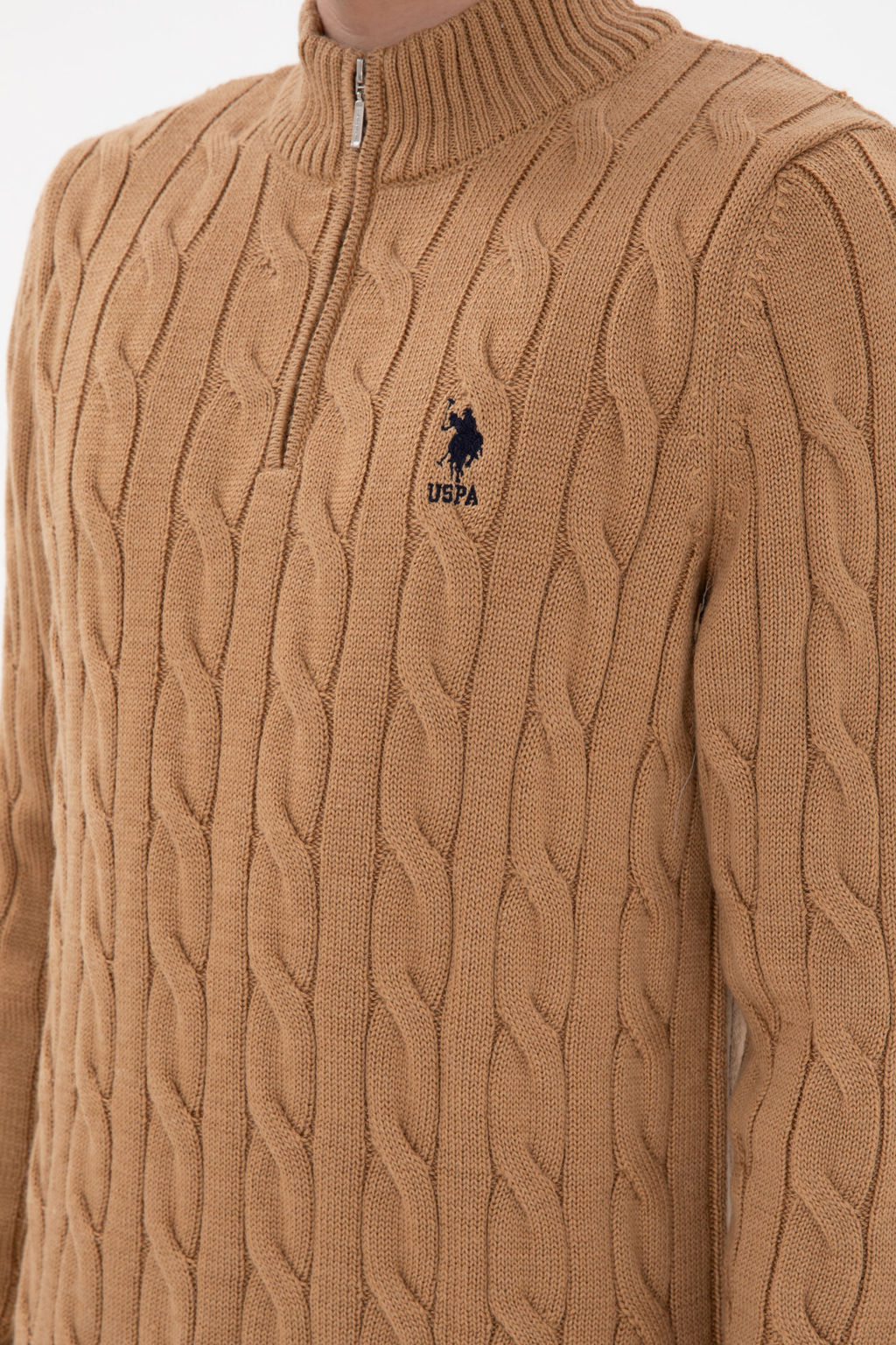 Erkek Camel Melanj Kazak - U.s. polo assn фото 7