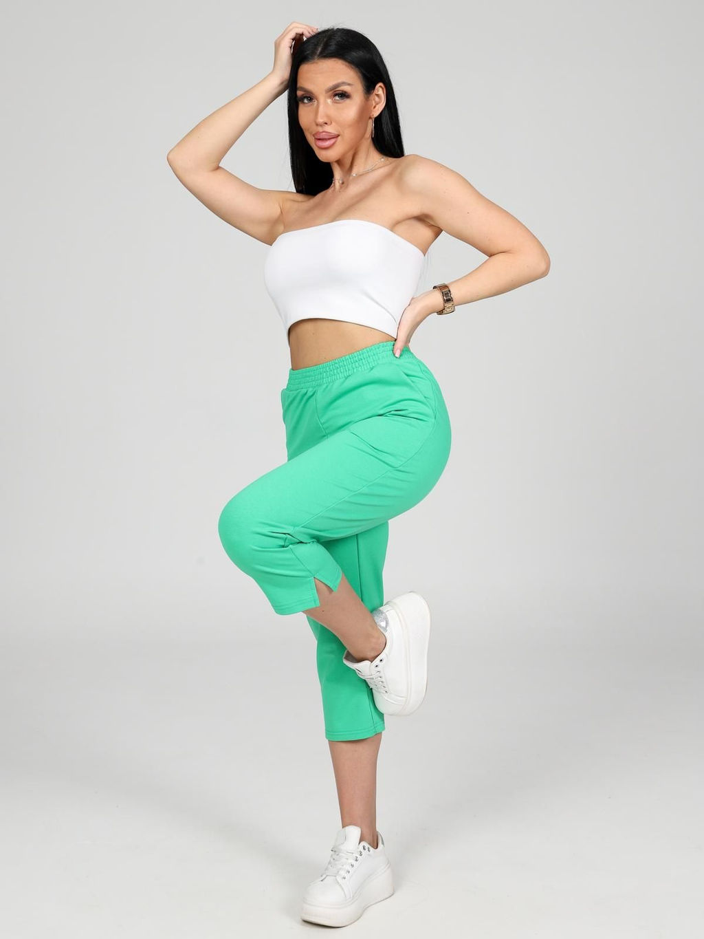 IV-CAPRIZ Финикс - бриджи из футера с лайкрой  фото 25