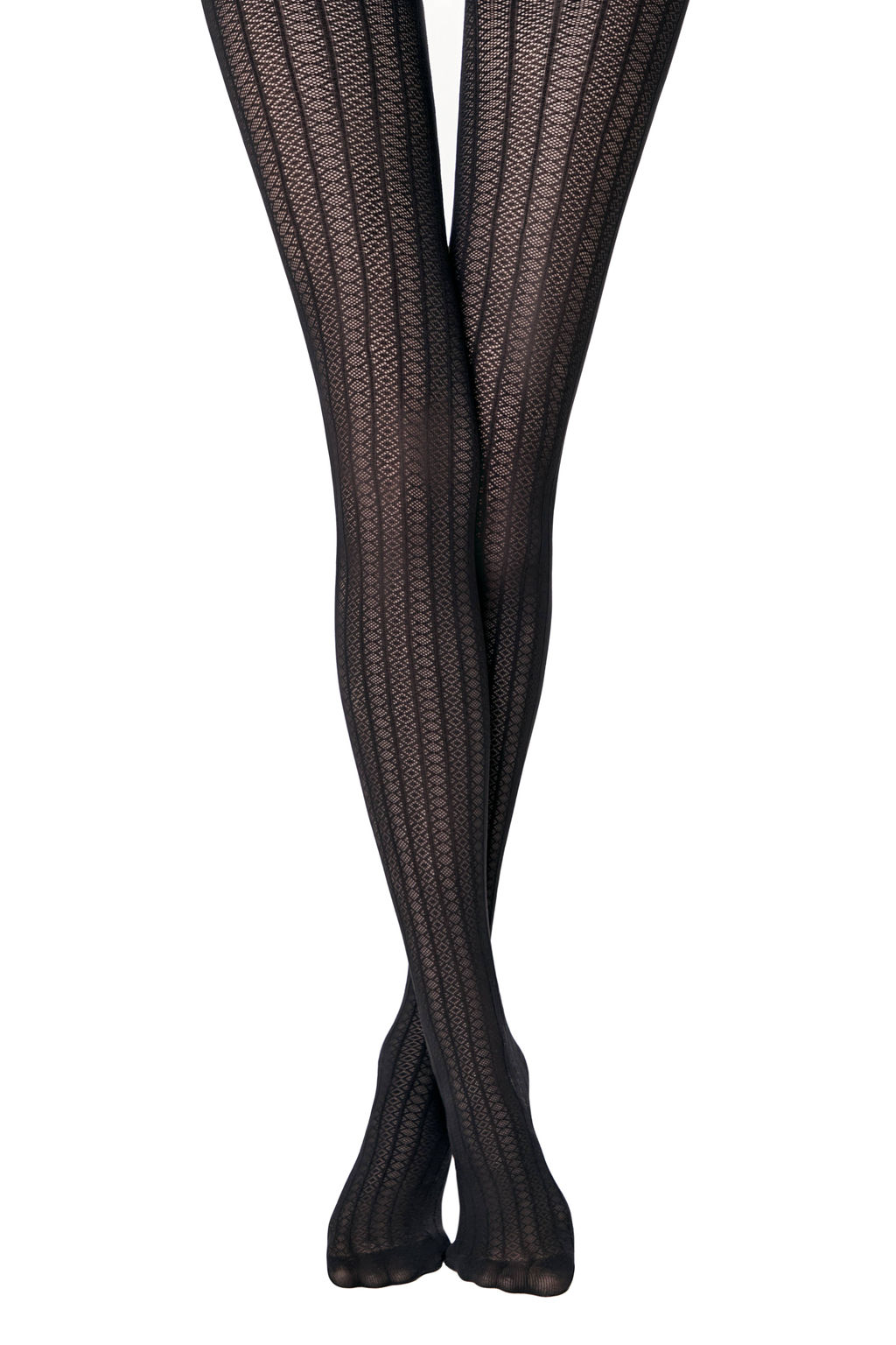 Колготки фантазийные CONTE LACY LINE Колготки с ажурным рисунком и полосами nero - Conte elegant фото 5