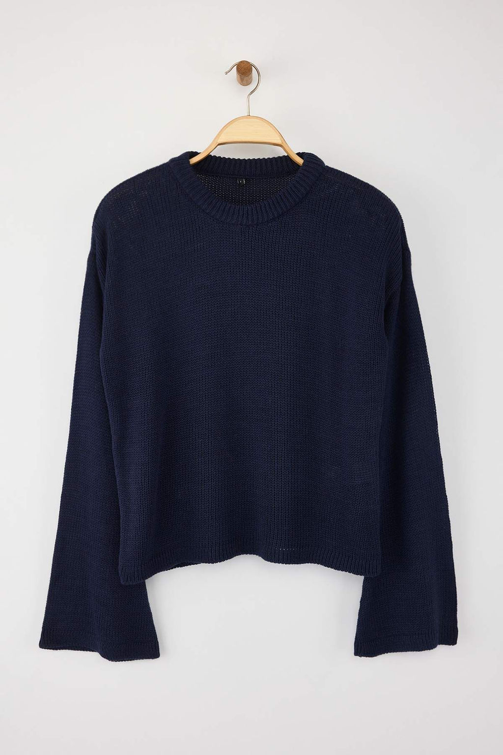 Kahverengi Genis Kal?p Yumusak Dokulu Triko Kazak TWOAW25KZ00295 - Trendyolmilla фото 15