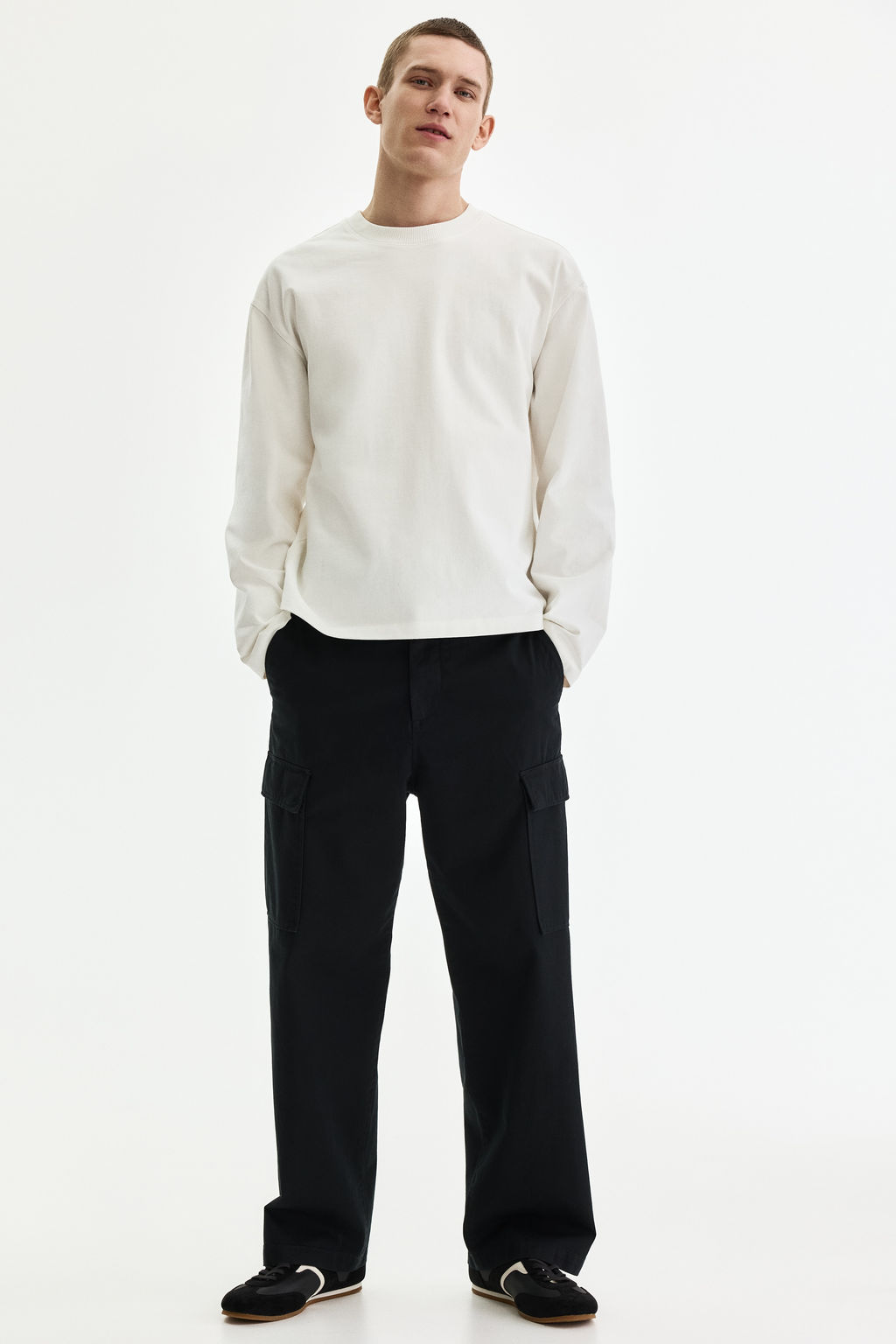 Pantal?n cargo de algod?n Relaxed Fit - H&m фото 3