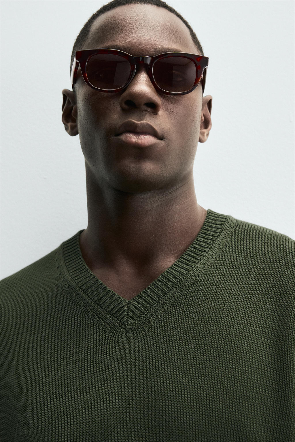 COTTON V-NECK SWEATER - Zara фото 5