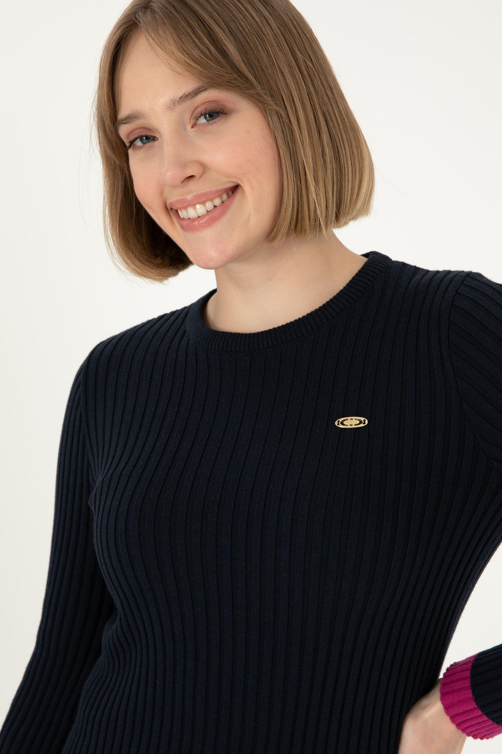 Женский темно-синий свитер Неожиданная скидка в корзине - U.s. polo assn фото 2