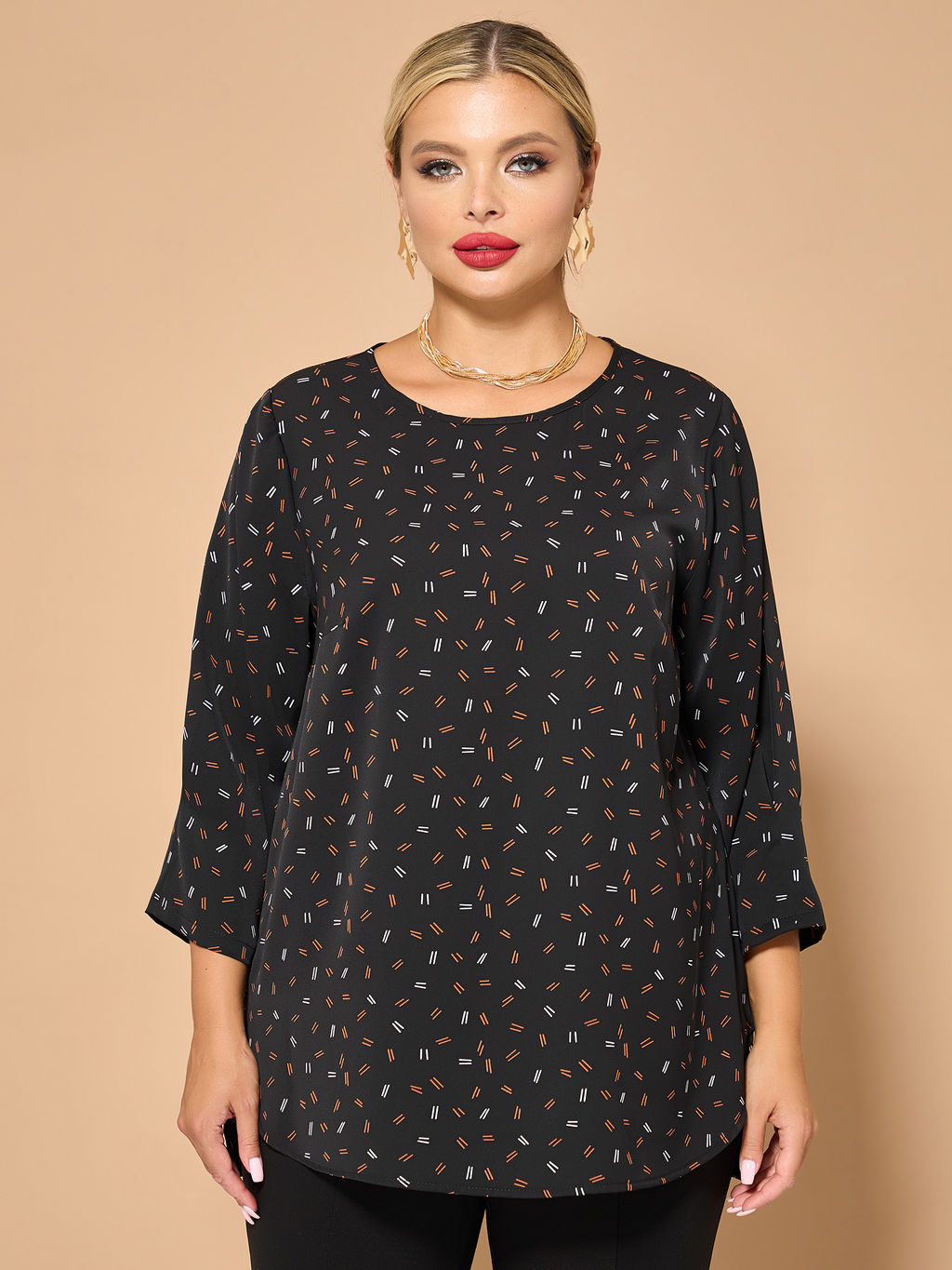 Блузка 0220-1 фиалковый - Dora фото 44