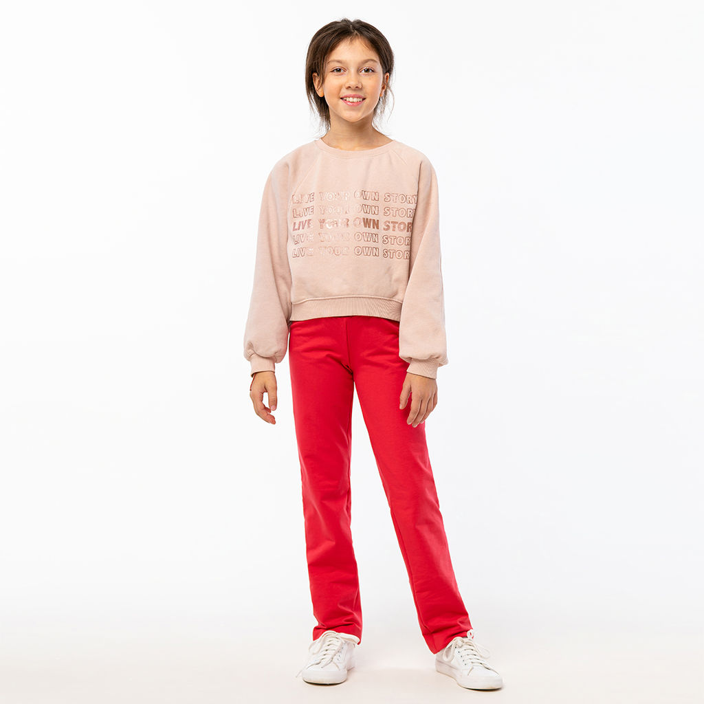 RODOS Брюки для девочки М-140д Коралл