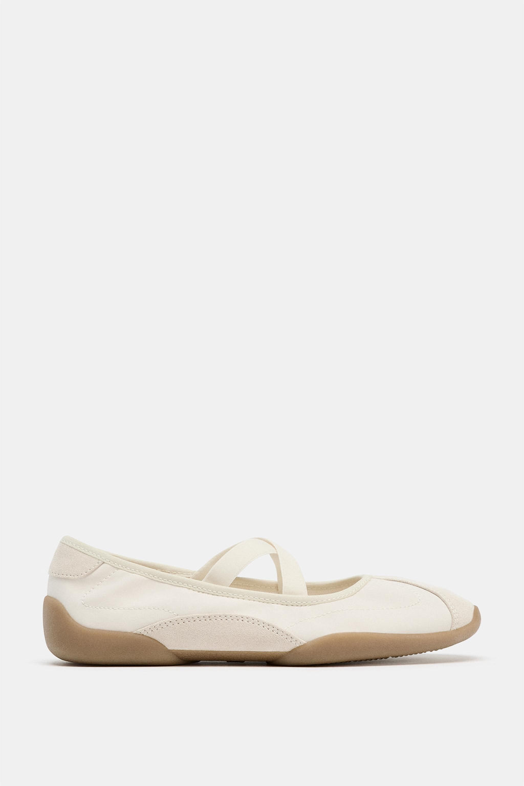 SPORTS BALLET FLATS WITH ELASTIC STRAPS - Zara фото 2