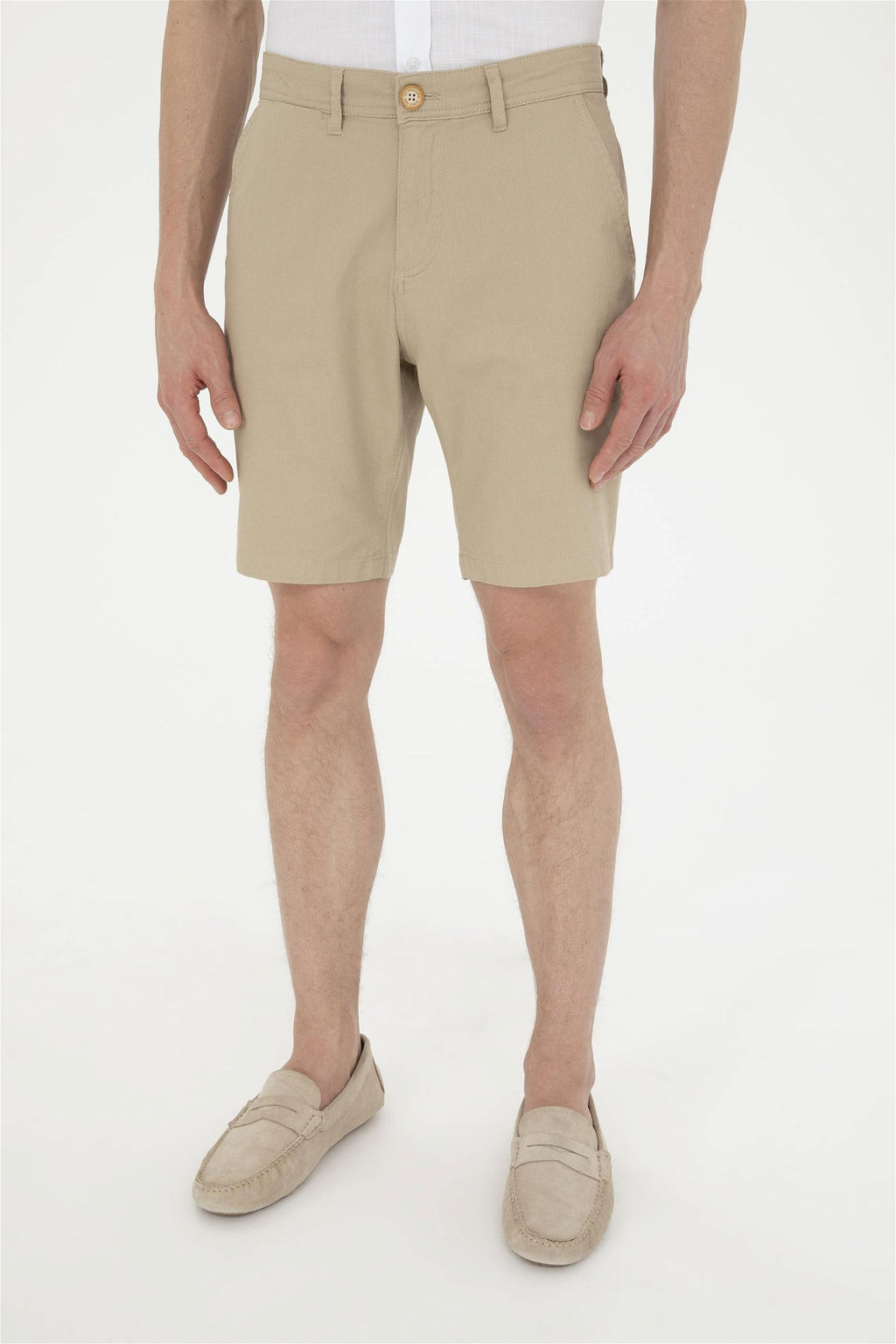Мужские тканые шорты светло-хаки Неожиданная скидка в корзине - U.s. polo assn фото 2