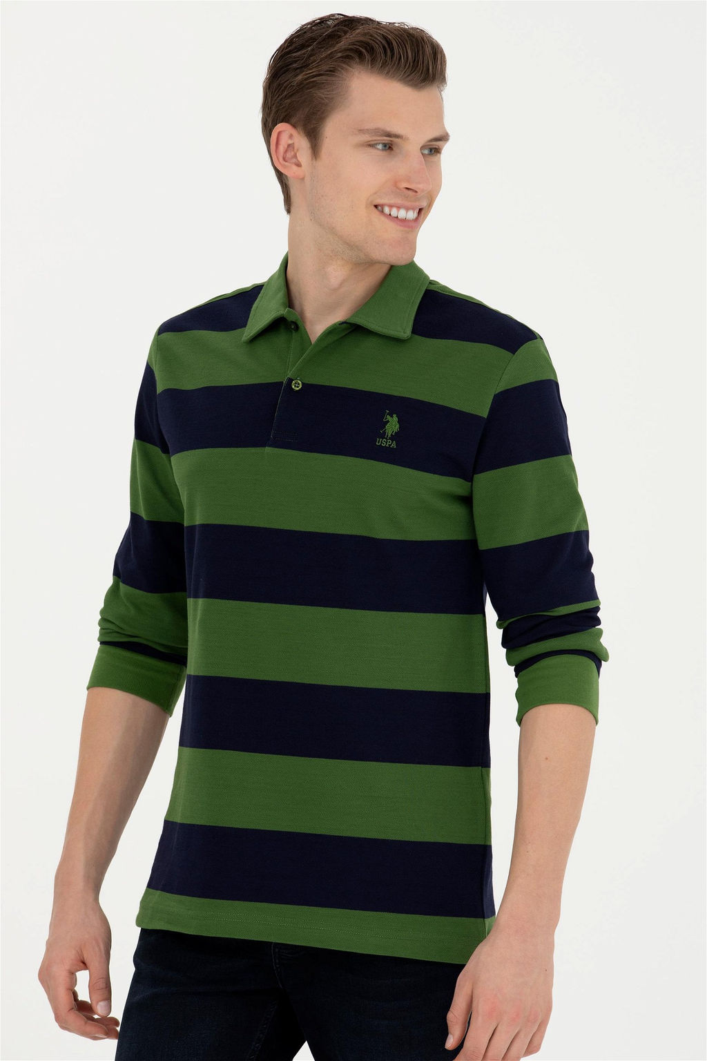 Мужской зеленый свитшот - U.s. polo assn фото 10