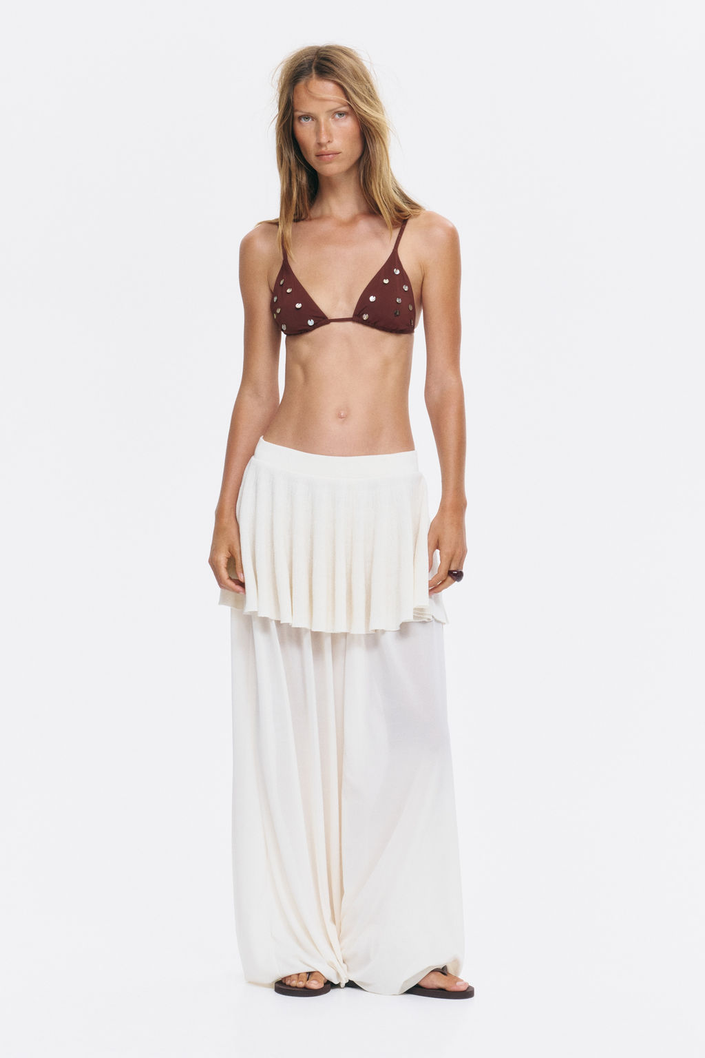 Top de bikini triangular con relleno - H&m фото 2
