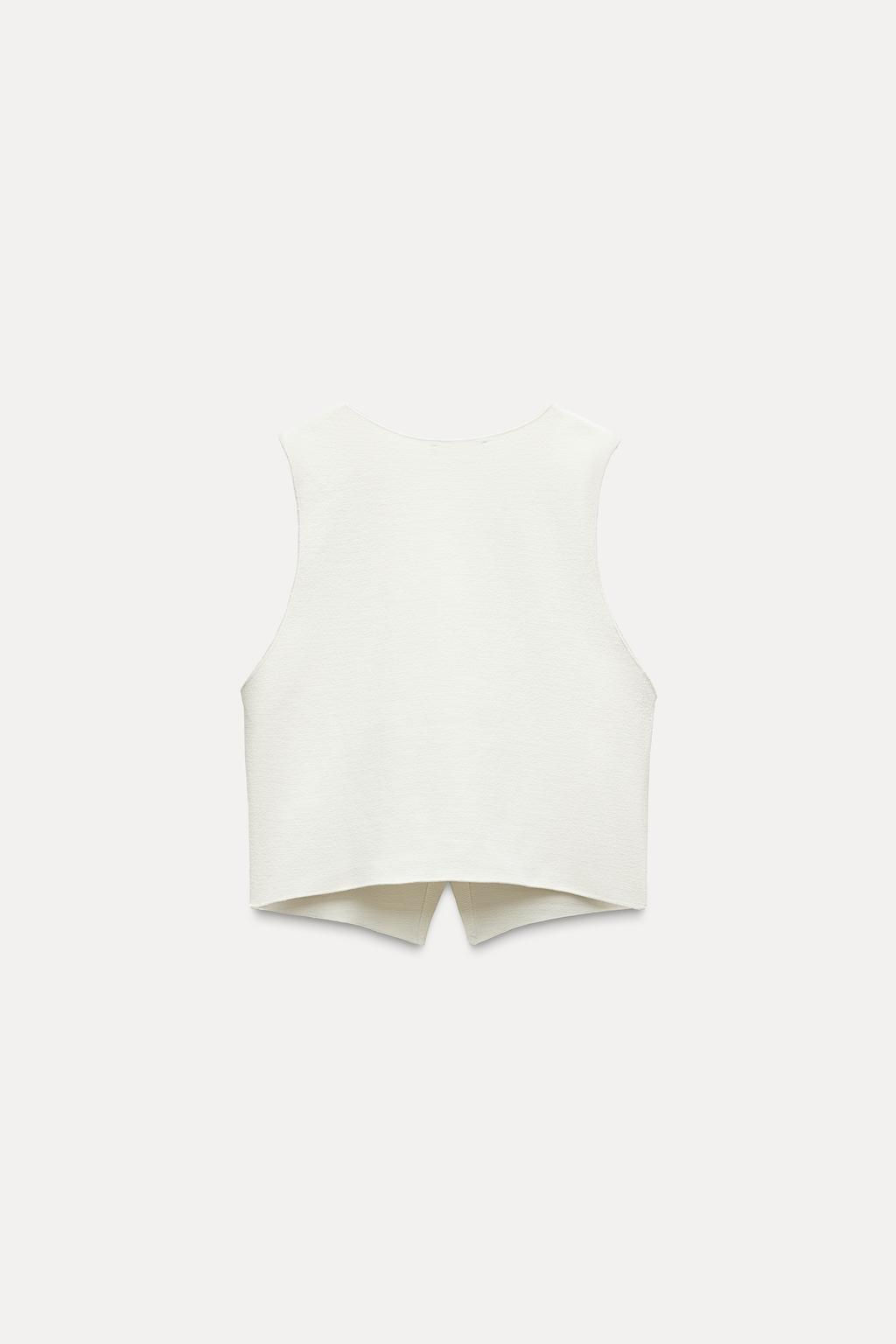 STRETCH KNIT VEST TOP - Zara фото 17