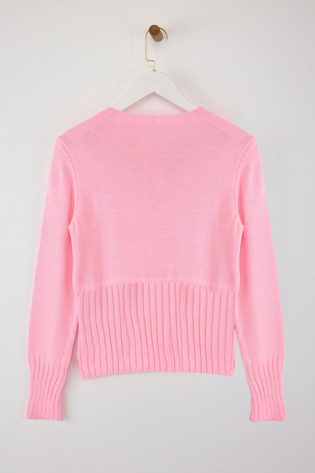 Pembe Bel Buzgulu Fitted/Vucudu Saran Triko H?rka TWOAW26HI00004 - Trendyolmilla фото 6